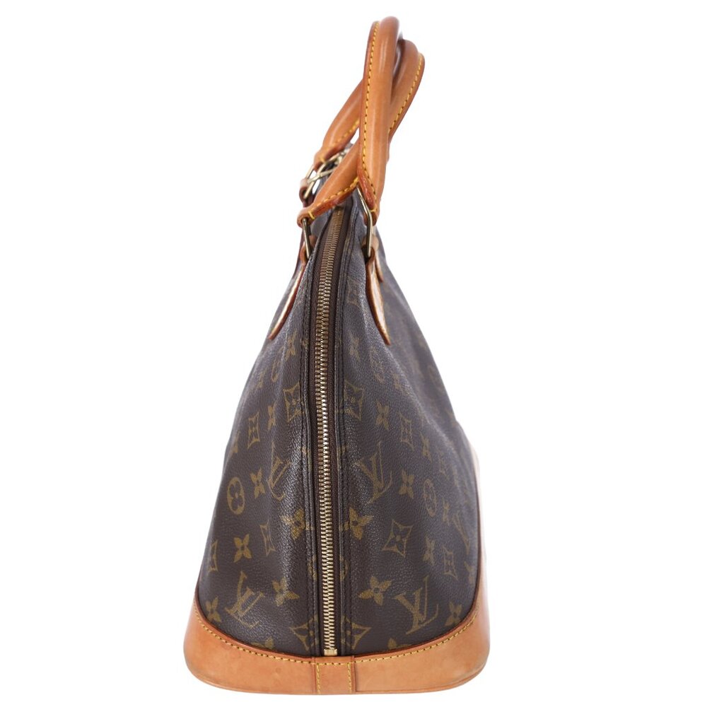 Louis Vuitton Alma Monogram Handbag M51130 Brown Dome Satchel View 3